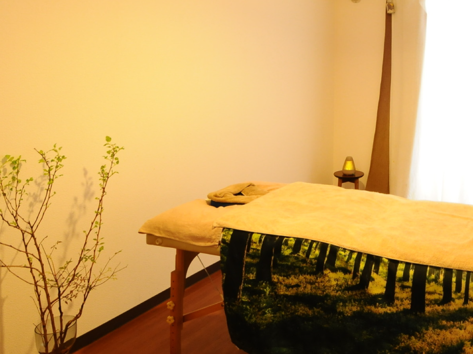 神戸・三宮のリンパマッサージ・オイルマッサージサロン【VANILLA sports lymph care】の癒し空間